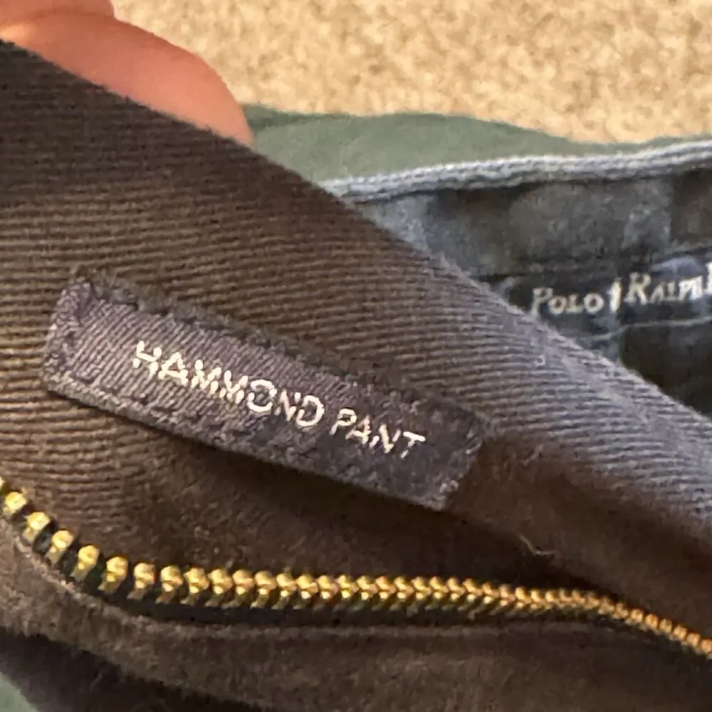 Polo Ralph Lauren Hammond Chino Men’s Black Pleated Cuffed Cotton Pants 34x30